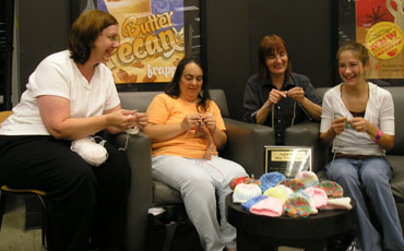 Area knitters helping the community