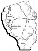 Fayette Co map