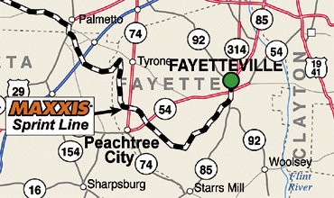 Tour de Georgia '06 map