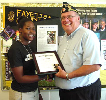 American Legion school award winner