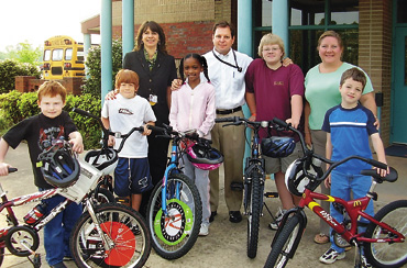 Students win bikes
