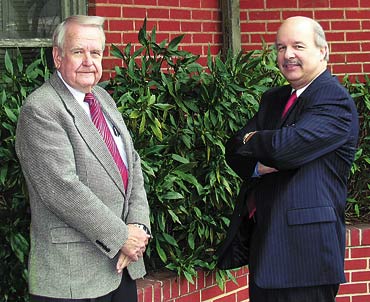 Admin. Bill Shell and Mayor Clark Boddie