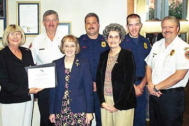 Firefighters get recognition