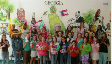 Girl Scouts learn balloon art