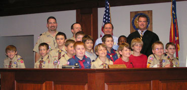 Scouts earn Citizenship badge