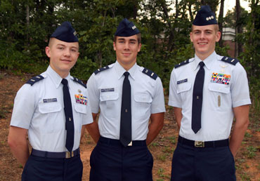 Three local Civil Air Patrol cadets promoted to captain