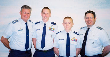 Peachtree City Cap squadron leadership all in the family
