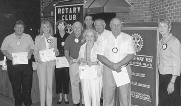 Rotarians honored for perfect attendance