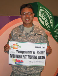 Fayetteville Army officer wins $250,000 in lottery