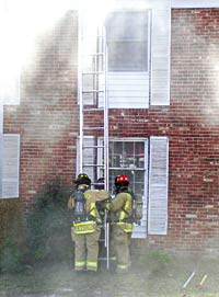Old apartments make good practice for city fire crews