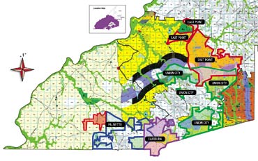 The future of South Fulton map