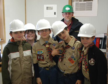 Cub Scouts visit local PTC construction site
