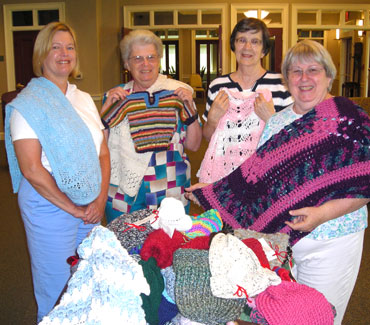 Fayette Seniors are knitting and crocheting to help Iowa flood victims
