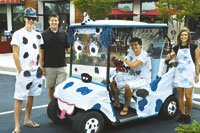 Cow golf cart
