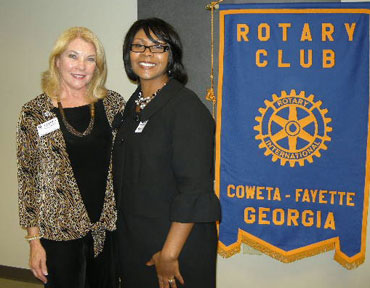 Teacher of the year addresses Coweta Fayette Rotary