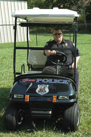Tyrone adds golf cart to police fleet