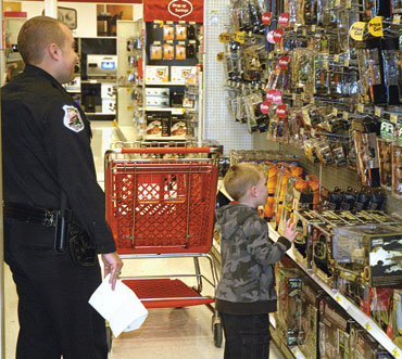 Shopping with a cop